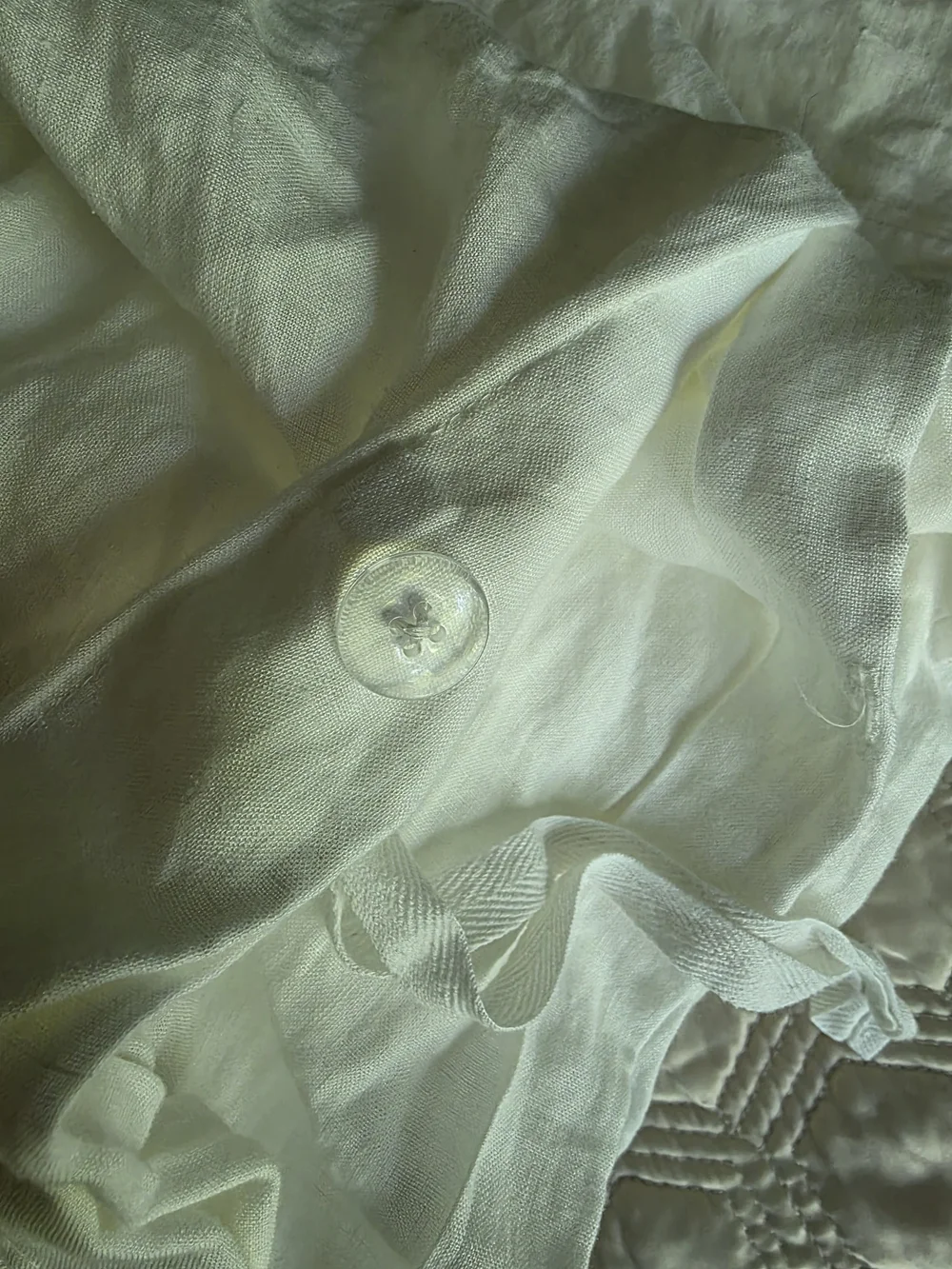 Pottery Barn Linen Throw - Soft White